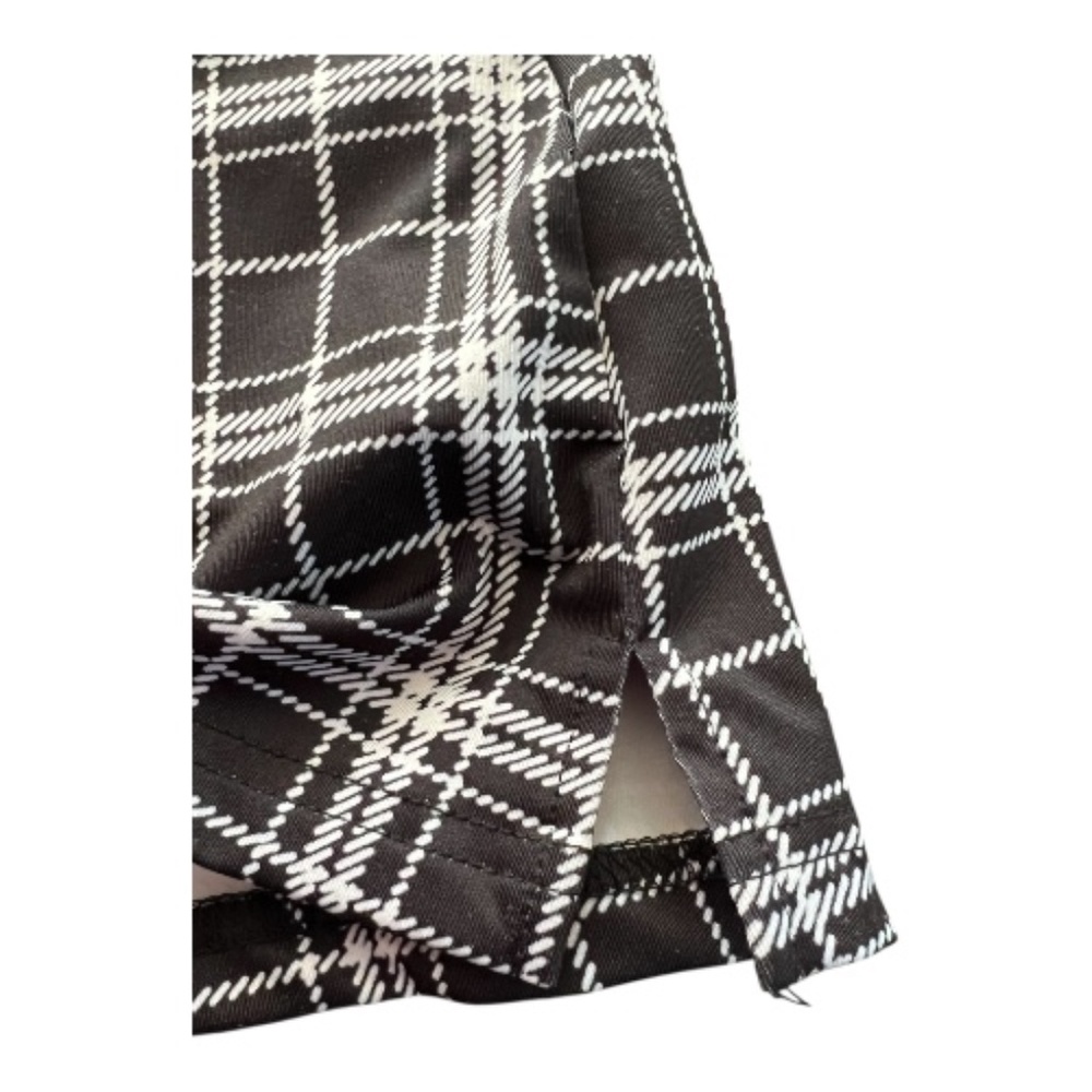 🆕 NWOT Ekouaer black & white windowpane skort | size XL - Picture 2 of 8